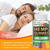 CatFit Cute Bear Hemp Gummies Fudge Relieve stress & Anxiety Relief Blend Safe and Natural Bear Fudge Office snacks - Virtual Blue Store