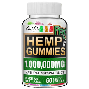 CatFit Cute Bear Hemp Gummies Fudge Relieve stress & Anxiety Relief Blend Safe and Natural Bear Fudge Office snacks - Virtual Blue Store