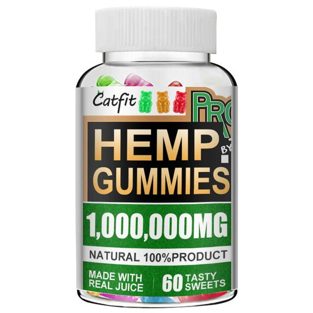 CatFit Cute Bear Hemp Gummies Fudge Relieve stress & Anxiety Relief Blend Safe and Natural Bear Fudge Office snacks - Virtual Blue Store