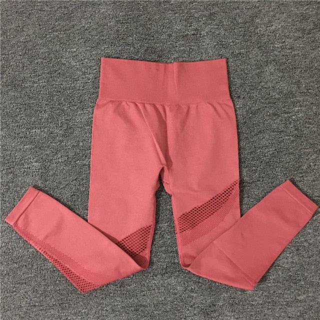 2021 New Dry Sports Wear Slim Stretchy Gym Tights Energy Seamless Leggings Gym Yoga Pants Breathable Sports Running Pants - Virtual Blue Store