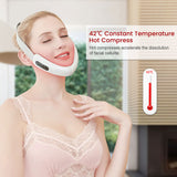 V Face care Chin V-Line Up Lift Belt Machine Red Blue LED Photon Therapy Face Slimming Vibration Massager Facial Lifting Device - Virtual Blue Store