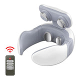 4 Heads Electric Neck Massager Pulse Back Shoulder Neck Massager Heating Pain Relief Health Care Cervical Vertebra Relaxation - Virtual Blue Store