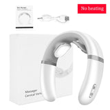 Smart Electric Neck Massager Cervical Pain Relief Heating Compress Magnetic Pulse 4D Health Care Tool Relaxation Physiotherapy - Virtual Blue Store