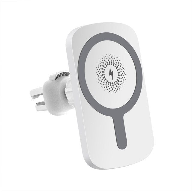15W Magnetic Wireless Car Charger Mount Stand for iPhone 12 Pro Max Mini Automatic Magnet Air Vent Qi Fast Charging Phone Holder - Virtual Blue Store