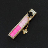 Diamond Cool Electric Lighter Creative Custom Sexy Pink Lighters Smoking Accessories USB Rechargeable Woman Lighter Best Gift - Virtual Blue Store