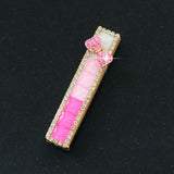 Diamond Cool Electric Lighter Creative Custom Sexy Pink Lighters Smoking Accessories USB Rechargeable Woman Lighter Best Gift - Virtual Blue Store