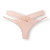 Women Sexy Lace Panties Transparent Low-waist Underpant Hollow Out Thong Female Seamless G-string Underwear Lingerie - Virtual Blue Store