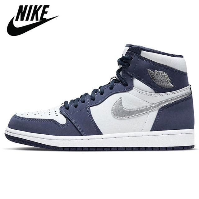 Authentic Original Air Jordan 1 High OG Bio Hack AJ1 Travis Scott Men Shoes Women Basketball Sneakers UNC Twist - Virtual Blue Store