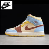 Original Athletic Air Jordan 1 Middle Cut Men's and Women's Basketball Shoes Size 36-45 CU2803-200  #4