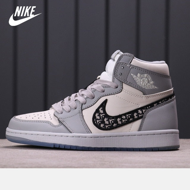 Original Athletic Air Jordan 1 Middle Cut Men's and Women's Basketball Shoes Size 36-45 CU2803-200  #4 - Virtual Blue Store