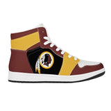 CHNNFC Men's High-top Fashion Leather Sneakers and Ankle Boots PICK YOUR TEAM! - Virtual Blue Store