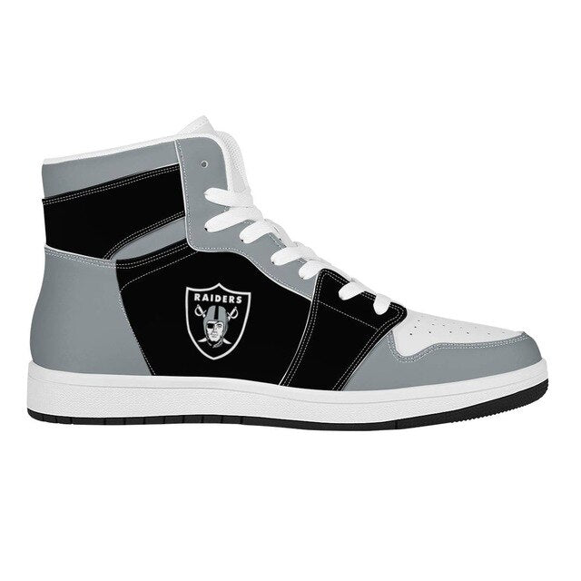 CHNNFC Men's High-top Fashion Leather Sneakers and Ankle Boots PICK YOUR TEAM! - Virtual Blue Store