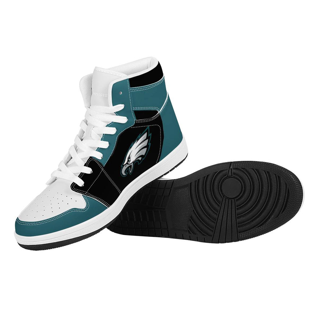 CHNNFC Men's High-top Fashion Leather Sneakers and Ankle Boots PICK YOUR TEAM! - Virtual Blue Store