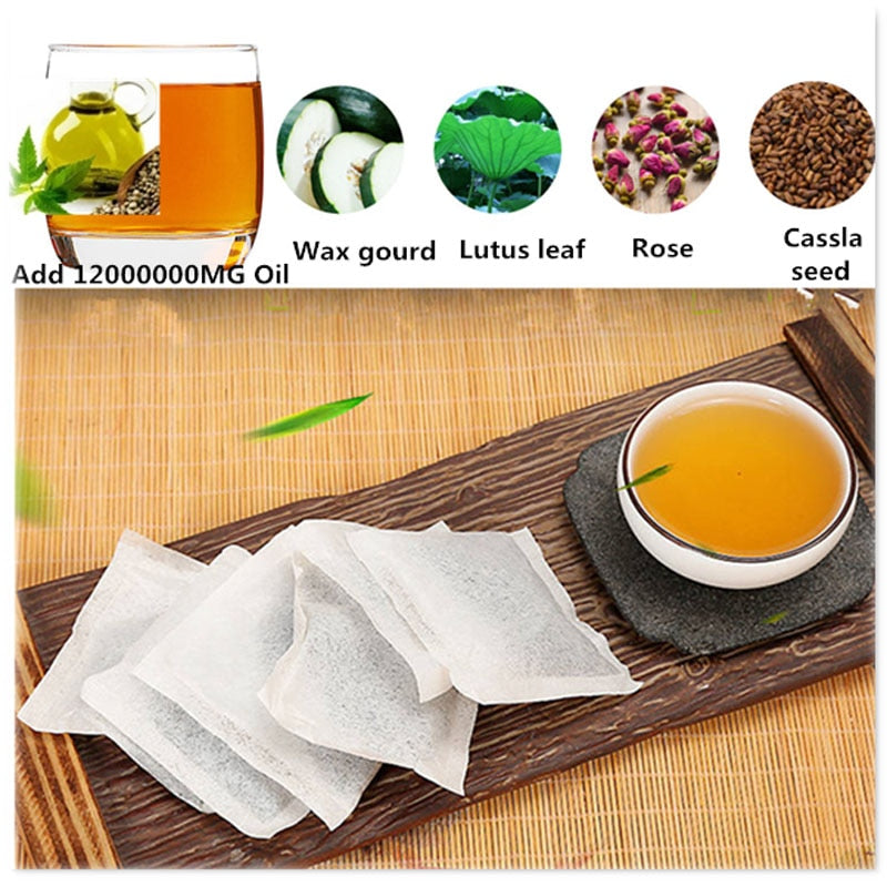 HFU Healthy Detox Hemp Tea 100% Pure Natural Detox Tea Weight Loss Slimming Appetite Suppressant Help Sleep and Relieve Stress - Virtual Blue Store