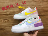 SCHNIKE-air force 1 shadow AF1 Original women Skateboard Shoes Outdoor Red yellow Fashion Sports Sneakers Eur 36-40 - Virtual Blue Store