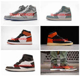 New 1 high OG basketball shoes 1 Royal black toe pine green black court purple white UnC patent designer shoes for men and women - Virtual Blue Store