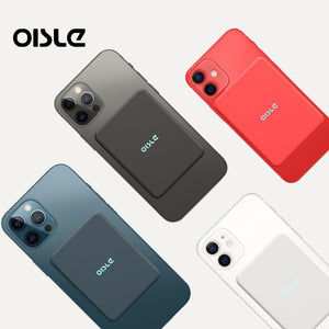 OISLE Wireless Magnetic PowerBank case Portable External Battery 4225mah For iphone 12 12mini 12pro 12promax magsafe Power Bank - Virtual Blue Store