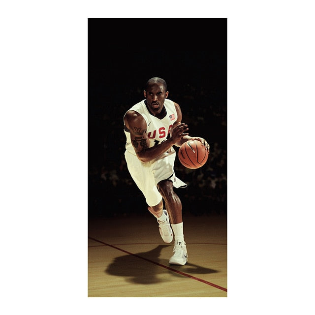 Kobe Bryant LeBron James Michael Jordan Basketball Stars Canvas Painting Wall Art Pictures Prints and Posters Living Room Decor - Virtual Blue Store