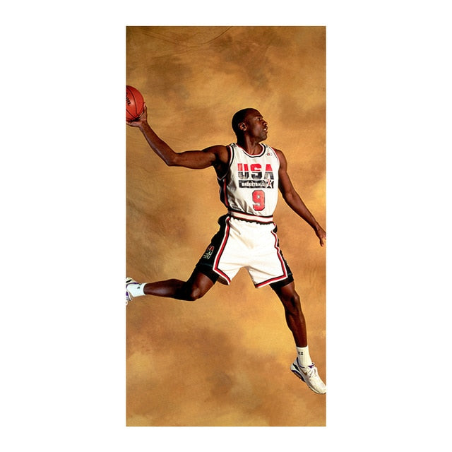 Kobe Bryant LeBron James Michael Jordan Basketball Stars Canvas Painting Wall Art Pictures Prints and Posters Living Room Decor - Virtual Blue Store