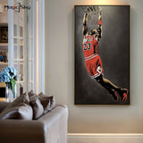 Kobe Bryant LeBron James Michael Jordan Basketball Stars Canvas Painting Wall Art Pictures Prints and Posters Living Room Decor - Virtual Blue Store
