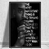 Basketball Inspirational Quotes Canvas Painting Posters and Prints Black White Wall Art Pictures for Living Room Decor - Virtual Blue Store