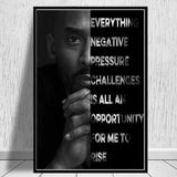 Basketball Inspirational Quotes Canvas Painting Posters and Prints Black White Wall Art Pictures for Living Room Decor - Virtual Blue Store