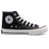 2020 Spring Autumn High Top Flats High Quality Classic Women Canvas Shoes Female Athletic Sneakers Women Vulcanized Casual Shoes - Virtual Blue Store