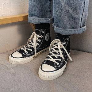 2020 Spring Autumn High Top Flats High Quality Classic Women Canvas Shoes Female Athletic Sneakers Women Vulcanized Casual Shoes - Virtual Blue Store