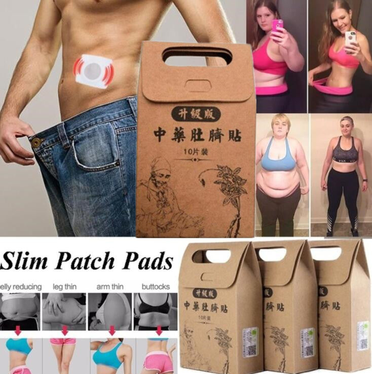 100pcs Chinese Medicine Slimming Patch Lift Lose Weight Strongest Slim Patch Pads Detox Adhesive Anti Cellulite Face Lift Tool - Virtual Blue Store