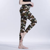 YSDNCHI 2021 Camouflage Womens for Leggins Graffiti Style Slim Stretch Trouser Army Green Leggings Deportes Pants K085 - Virtual Blue Store
