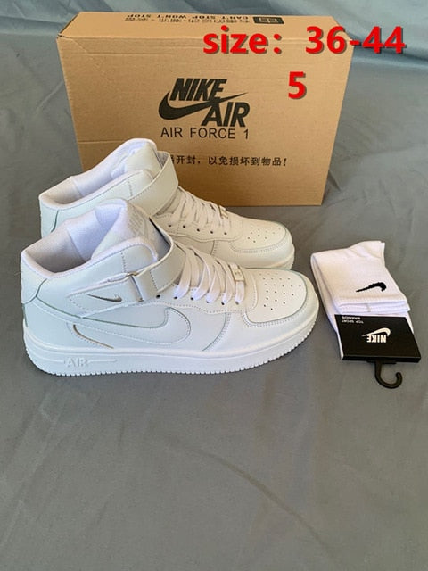 2021 Air Force One high top sneakers women Nike- classic casual sneakers Mens Skateboarding Shoes - Virtual Blue Store