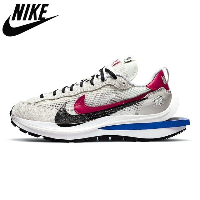 Nike- Authentic Sacai x VaporWaffle Mens Running Shoes Royal Fuchsia String Villain Red Pegasus Vaporfly Shoes Sports Shoes - Virtual Blue Store