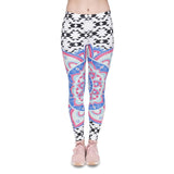 leggins Slim legins stretchy Leggings Fashion Woman Pants Sexy Women Legging Casual Blue streak Printing Fitness - Virtual Blue Store