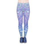 leggins Slim legins stretchy Leggings Fashion Woman Pants Sexy Women Legging Casual Blue streak Printing Fitness - Virtual Blue Store