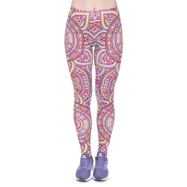 leggins Slim legins stretchy Leggings Fashion Woman Pants Sexy Women Legging Casual Blue streak Printing Fitness - Virtual Blue Store