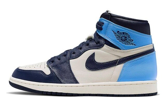 Air Jordan 1 Fearless AJ1 Red and Blue Patchwork Police Light Yuanyang CK5666-100 - Virtual Blue Store
