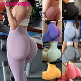 Women Yoga Pants Push Up Workout Leggings for Fitness Sport Legging Gym Activewear High Waist Seamless Tights Running Trousers