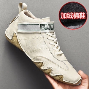 Zemo more Men Shoes Fashion Genuine Leather Loafers Breathable Autumn Comfortable Casual Shoes Outdoor Men Sneakers Shoes - Virtual Blue Store