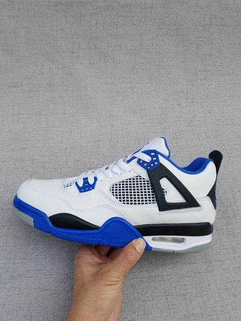 Authentic air jordan retro 4 aj4 comfortable package men's sports basketball shoes Sneakers Women 2021 - Virtual Blue Store