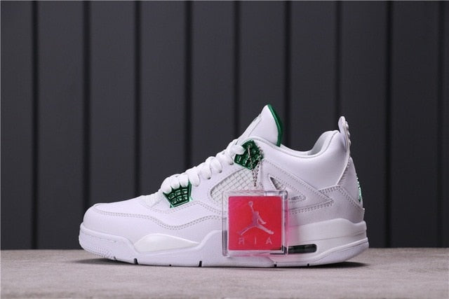 Authentic air jordan retro 4 aj4 comfortable package men's sports basketball shoes Sneakers Women 2021 - Virtual Blue Store