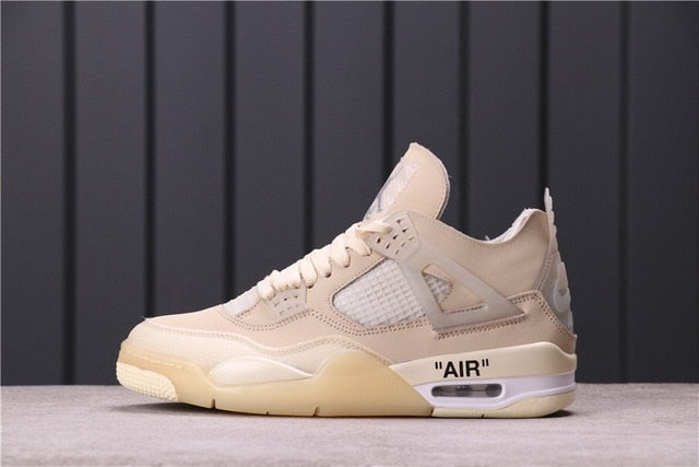 Authentic air jordan retro 4 aj4 comfortable package men's sports basketball shoes Sneakers Women 2021 - Virtual Blue Store