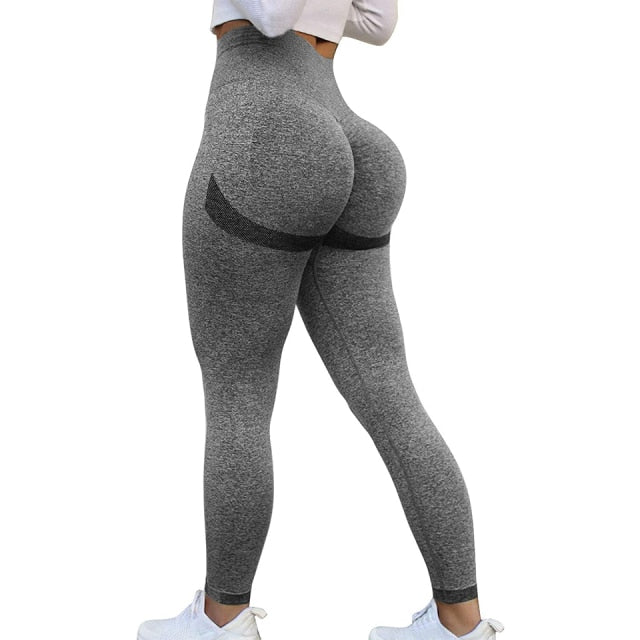 COMFREE Women's High Waist Textured Yoga Pants Tummy Control Ruched Butt  Lifting Stretchy Anti Cellulite Workout Leggings Booty Scrunch Tights 