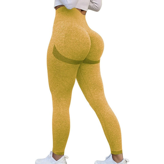 Gubotare Yoga Pants For Women With Pockets Women's Scrunch Lifting Leggings  Seamless Tie Dye Workout Leggings Gym High Waisted Booty Lift Pants,Yellow  XL 
