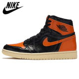 Authentic Original  Air Jordan Retro 1 Mid  AJ1 Men Comfortable Shoes Women Basketball Sneakers - Virtual Blue Store