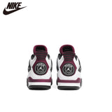 Original air jordan 4 retro men's basketball shoe high metal red light cactus Jack Toro Bravo black sneaker - Virtual Blue Store