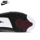 Original air jordan 4 retro men's basketball shoe high metal red light cactus Jack Toro Bravo black sneaker - Virtual Blue Store