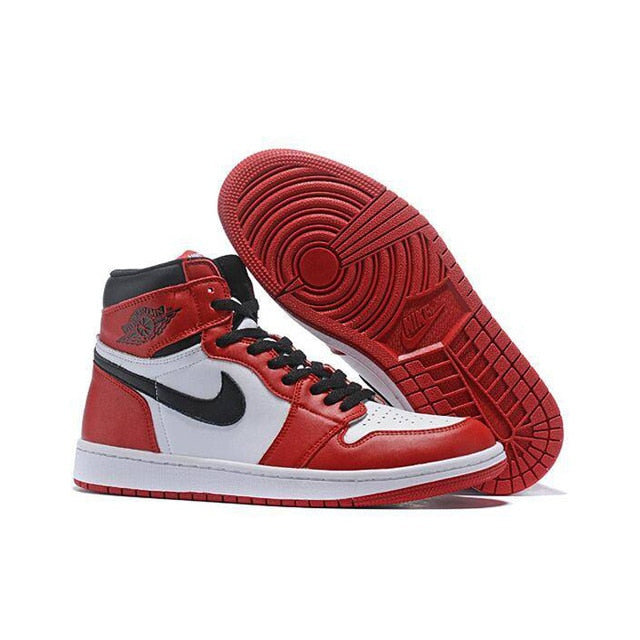 2021 New  Air Jordan 1 Men FileRecv AJ 1 Chicago Red mid-top basketball shoes size Comfortable Woman Size 36-46 - Virtual Blue Store