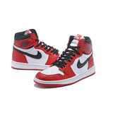 Original air jordan 1 filerecv AJ - 1 chicago red mid-high top male comfortable basketball shoes mans sport size 40-46 - Virtual Blue Store