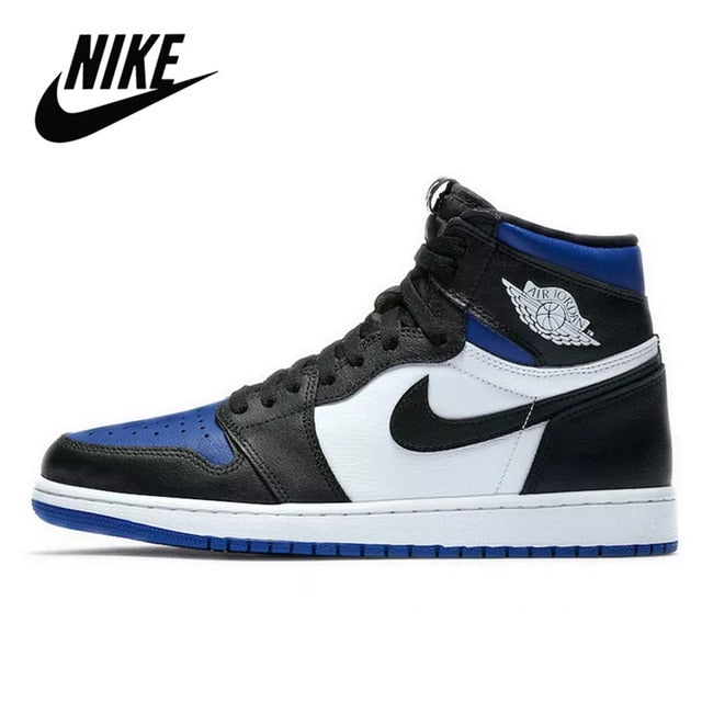 Original air jordan 1 filerecv AJ - 1 chicago red mid-high top male comfortable basketball shoes mans sport size 40-46 - Virtual Blue Store