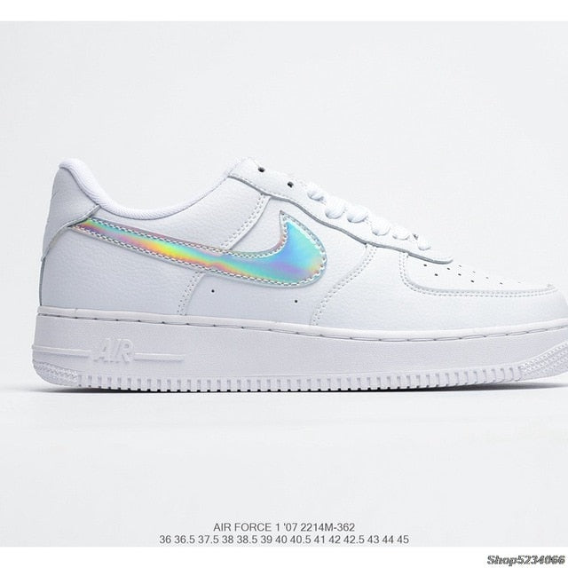 Authentic original Air Force 1 Low low-top versatile casual sports shoes Women's size 36-39 white red - Virtual Blue Store